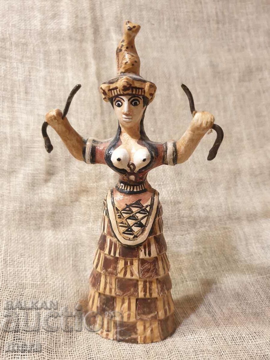 Porcelain figure of a deity