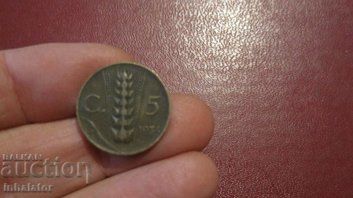 1934 anul 5 centesimi Italia
