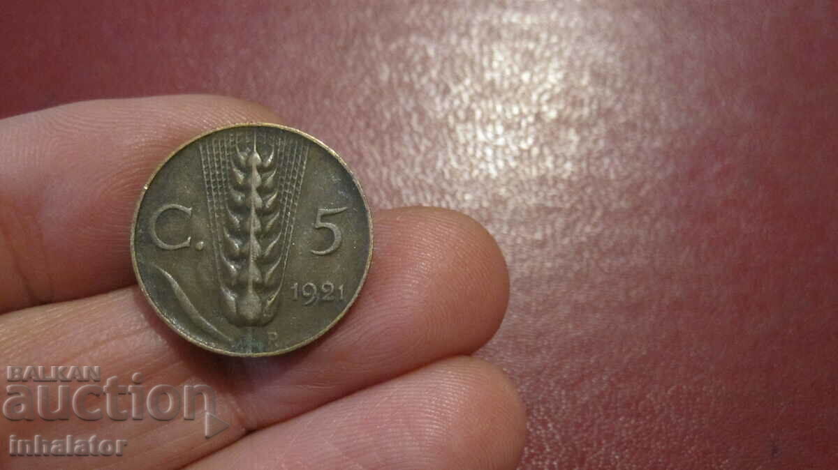 1921 5 centesimi Italy