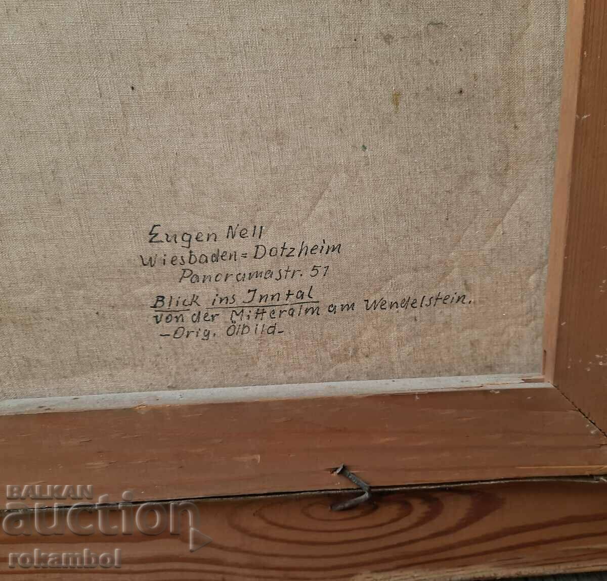 Delivery of Hood Eugen Nell's Old Alpine Landscape from 1951. Delivery of Hood Eugen Nell's Old Alpine Landscape from 1951.