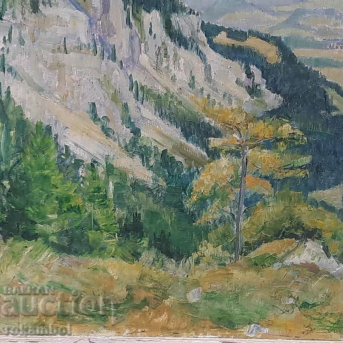 Hood Eugen Nell's Old Alpine Landscape from 1951. - 6 Hood Eugen Nell's Old Alpine Landscape from 1951. - 6