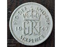 6 pence 1947 Great Britain
