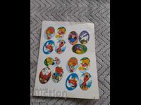 Old egg stickers