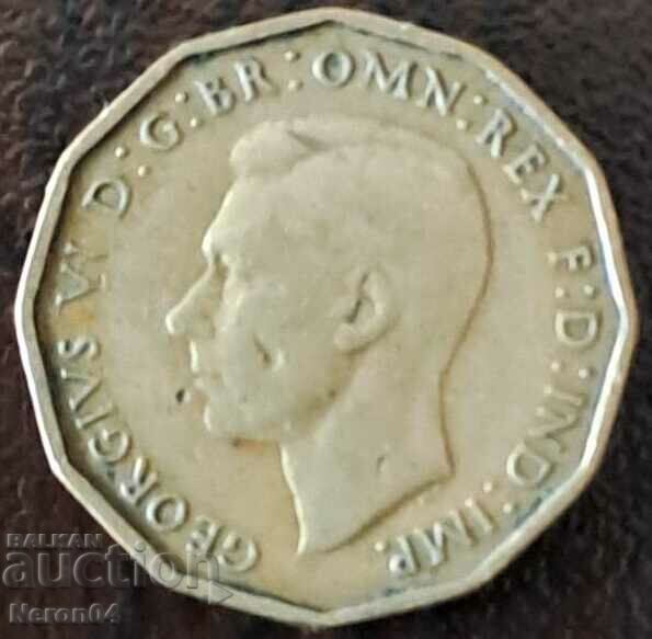 3 pence 1937 Great Britain with price 1.99 BGN | € 1.02