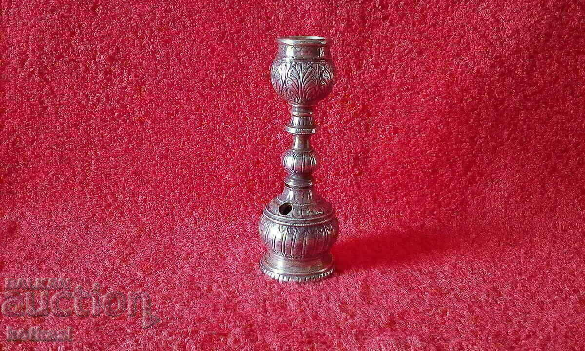 Metal silver plated cigarette hookah pipe Metal silver plated cigarette hookah pipe