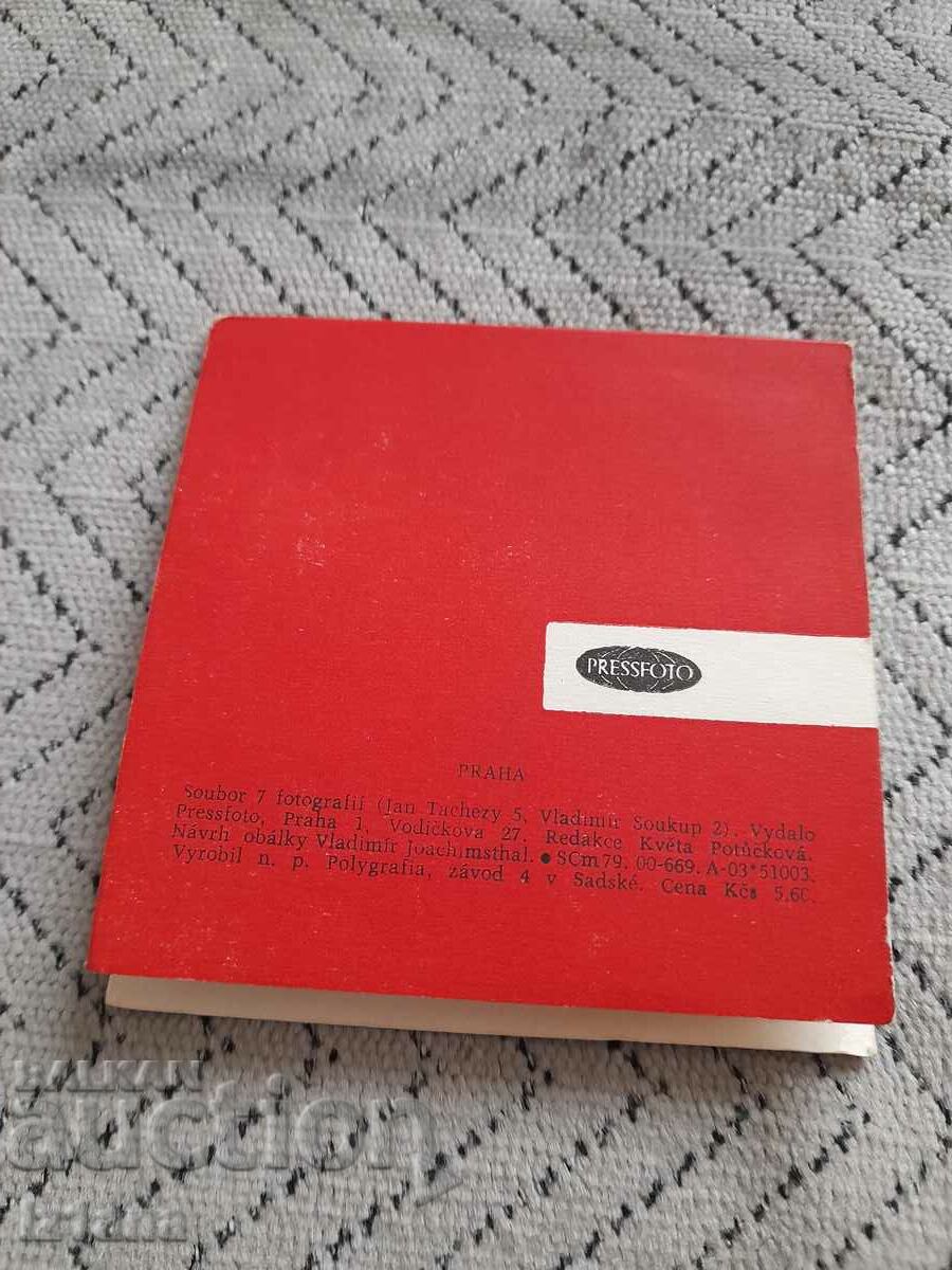 Παράδοση Παλαιό μπροσούρα Πράγα Παράδοση Παλαιό μπροσούρα Πράγα