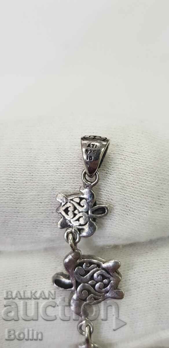 Silver medallion, pendant turtles, turtle 925 pr. - 6