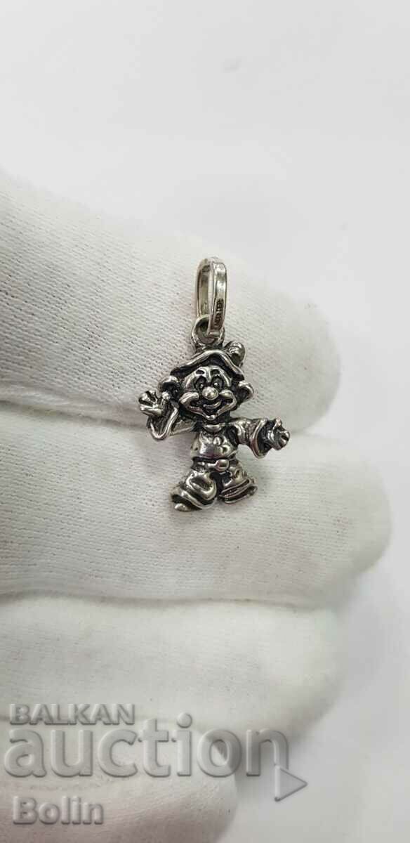 Auction Fairytale Silver Locket, Dwarf Pendant, Gnome 925 BC. Auction Fairytale Silver Locket, Dwarf Pendant, Gnome 925 BC.