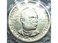 САЩ 1/2 долар 1946 Америка Booker T. Washington  сребро