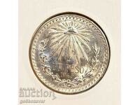 Mexic 1 peso 1945 Argint! UNC!