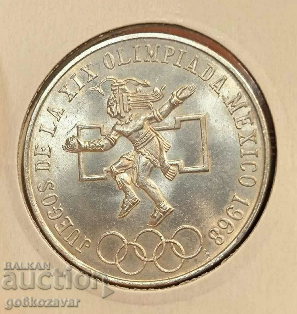 Mexico 25 pesos 1968 Silver! UNC! with price 61.90 BGN | € 31.65 Mexico 25 pesos 1968 Silver! UNC! with price 61.90 BGN | € 31.65