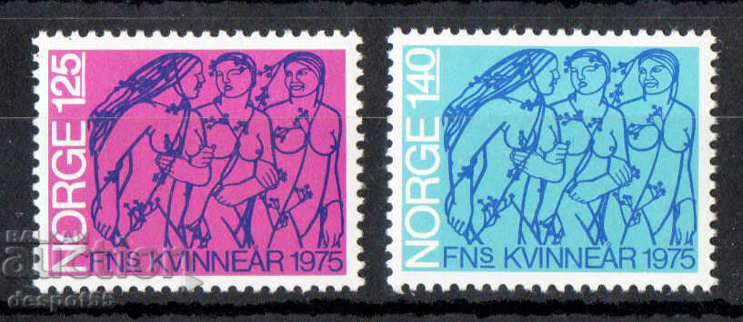 1975. Norvegia. Anul Internațional al Femeii al ONU.