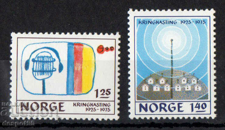 1975. Norvegia. 50 de ani de televiziune norvegiană.