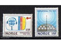 1975. Norway. 50 years of Norwegian television broadcasting.