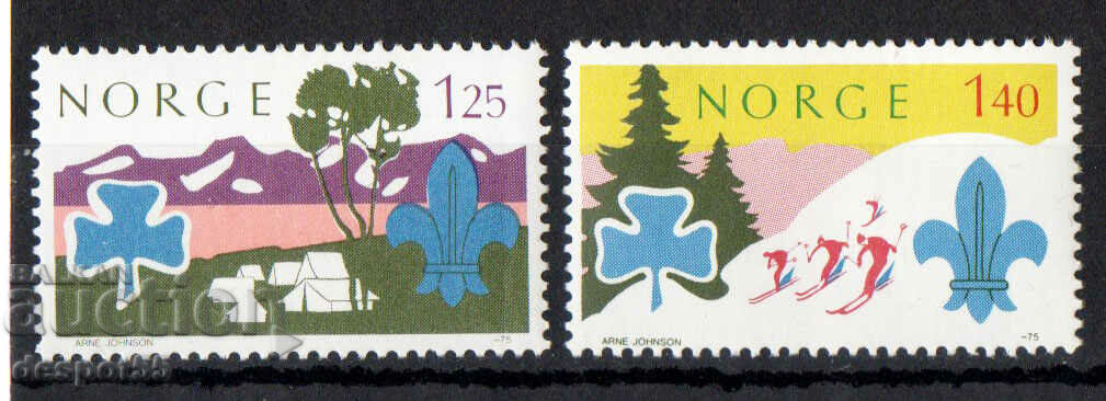 1975. Norway. Propaganda for the scouting movement.