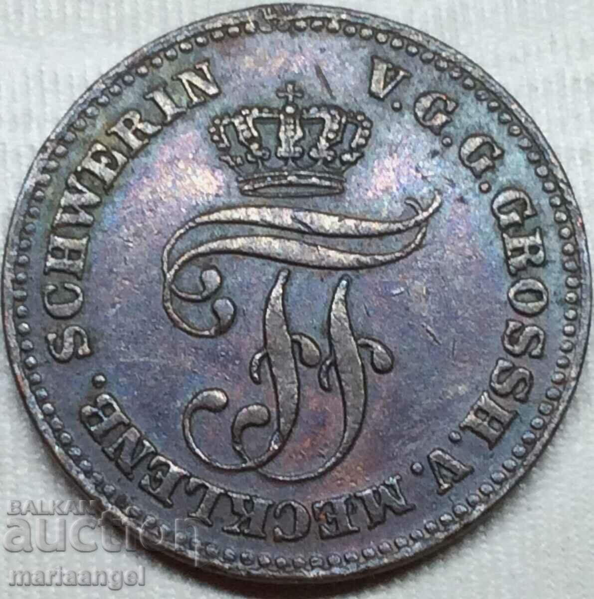 2 Pfennig 1872 Germany Mecklenburg-Schwerin