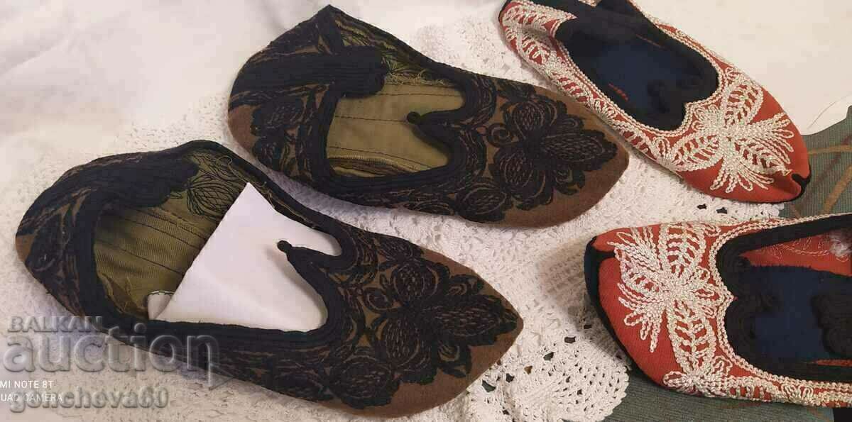 Ροδοπιακά μάλλινα καλτσοδέματα με γαϊτάνια/δύο ζεύγη - 6