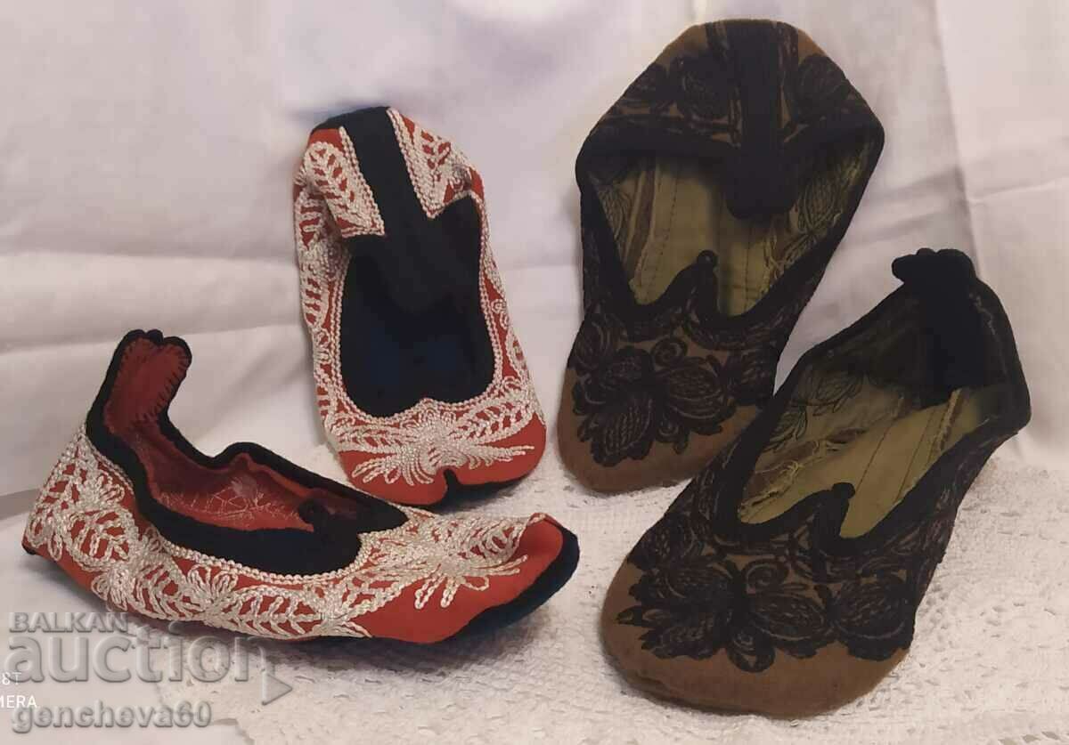 Rhodope wool slippers, corduroy/two pairs