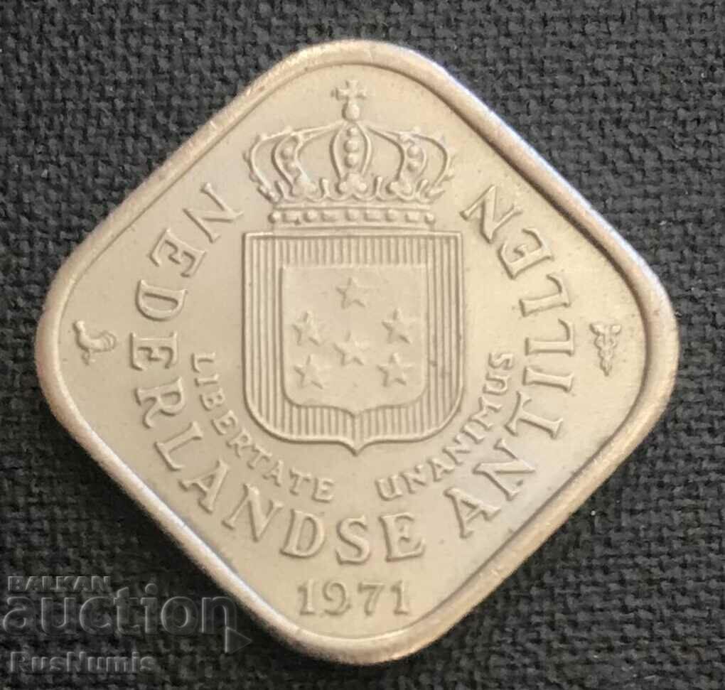 Ολλανδικές Αντίλλες. 5 σεντς 1971 UNC.