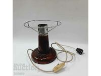 Part of a wooden table lamp, with cord (9.4)