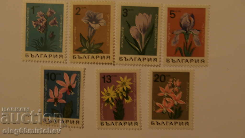 България 1968 г. Цветя БК№ 1855/61 чисти