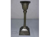 OLD ZINC CANDLESTICK