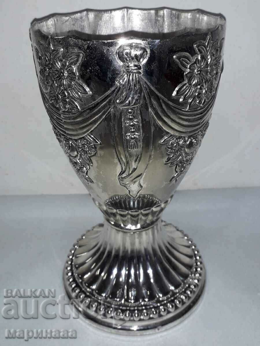 OLD SOLID SILVER VASE