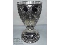 OLD SOLID SILVER VASE