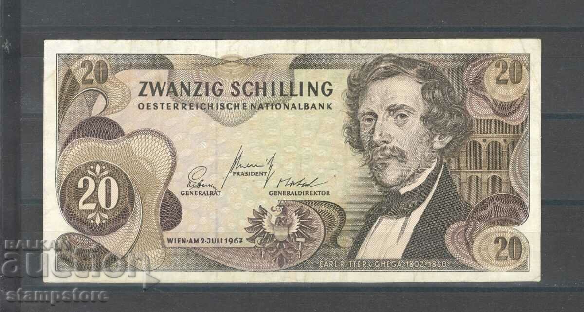 Австрия -20 шилинга 1967 г