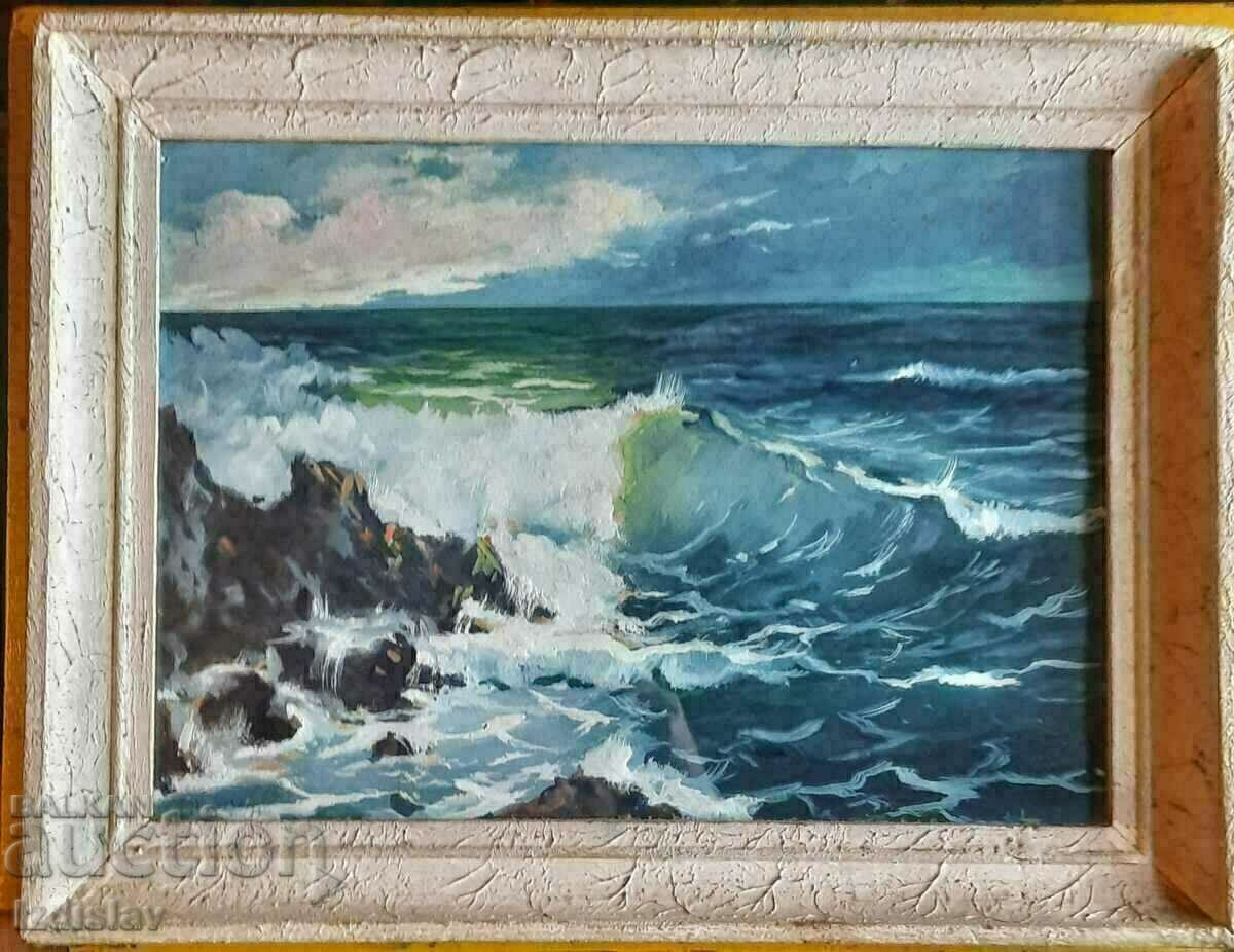 Livrarea Peisaj marin vechi de pictor Petăr Petrov 1974