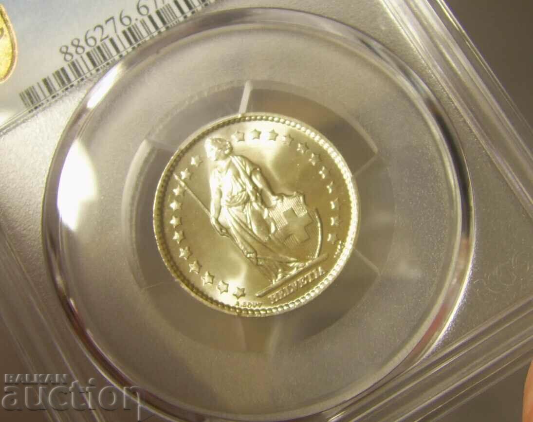 Delivery of Switzerland 1 Franc 1964 MS67 PCGS Delivery of Switzerland 1 Franc 1964 MS67 PCGS