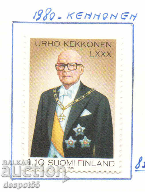 1980. Finlanda. 80 de ani de la nașterea președintelui. Urho Kekonen