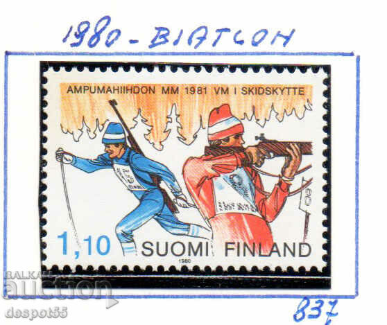 1980. Finlanda. Campionatul Mondial de biatlon.