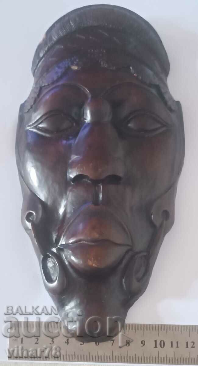 Auction Old wooden wall mask Auction Old wooden wall mask