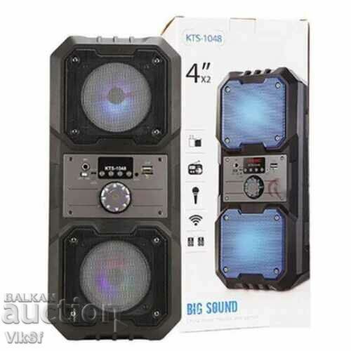 Auction Bluetooth speaker KTS 1048 and microphone Auction Bluetooth speaker KTS 1048 and microphone
