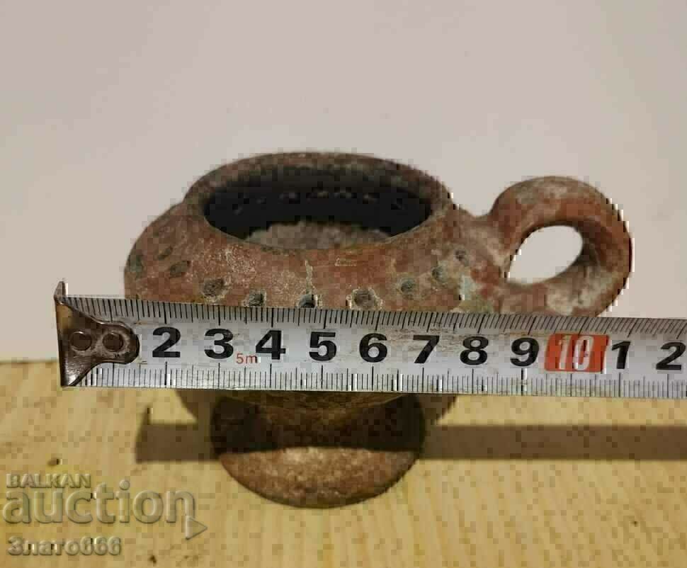 A very old clay lamp with price 15.00 BGN | € 7.67