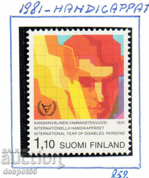 1981. Финландия. Международна година на хората с увреждания.