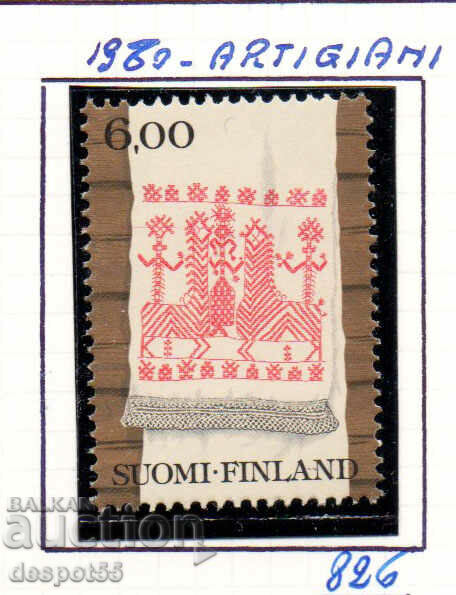 1980. Finland. The art of weaving.