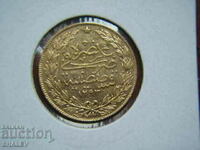 100 Piastres 1907 Turcia (1293 - anul 32) Turcia- XF (aur)