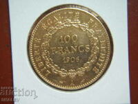 100 Francs 1906 A France (100 франка Франция) - AU (злато)