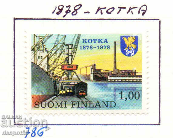 1978. Финландия. 100-годишнината на град Котка.