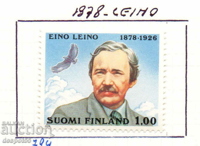 1978. Finland. 100 years since the birth of the poet Eino Leino.