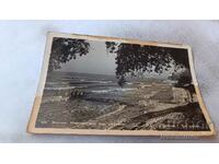 Пощенска картичка Балчик Морският бряг при дворецът 1963