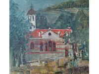 Πίνακας «Η εκκλησία της Κοιμήσεως της Θεοτόκου-Β. Τάρνοβο», καλλιτέχνης Β. Μίτεφ