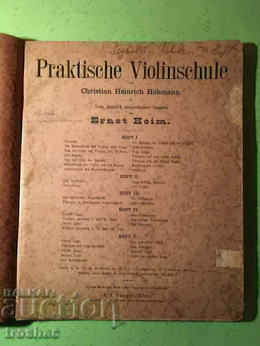 Very Rare Book Practical Violin School 1891 - 5