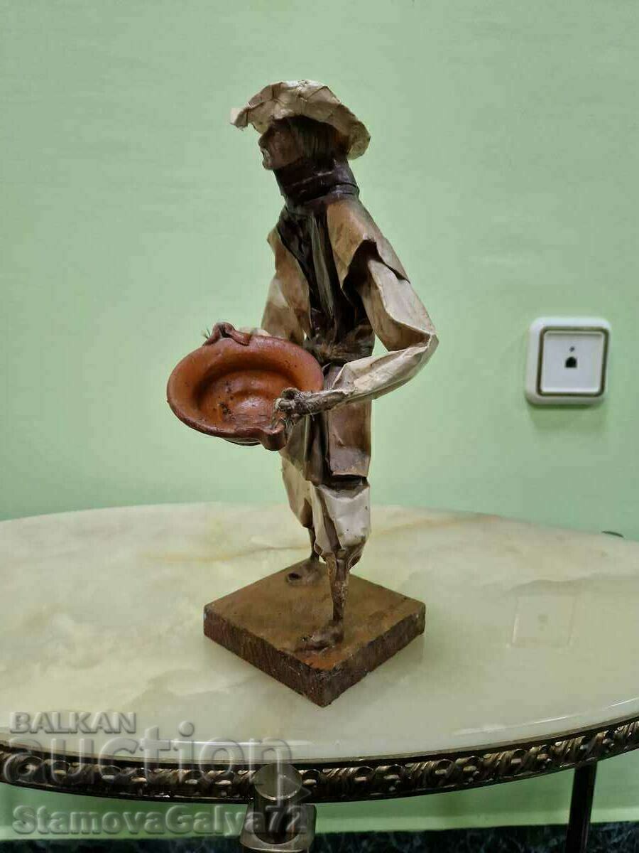 A wonderful antique Mexican Papier Mache figure - 7