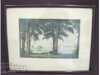 Old Painting Intaglio Signed by the Author