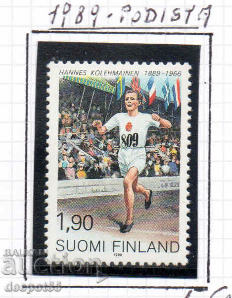 1989. Finland. 100 years since the birth of Hannes Kolehmai.