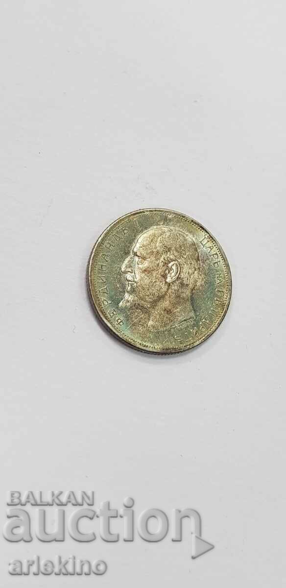 Delivery of Top quality royal coin 50 stotinki 1913 Delivery of Top quality royal coin 50 stotinki 1913