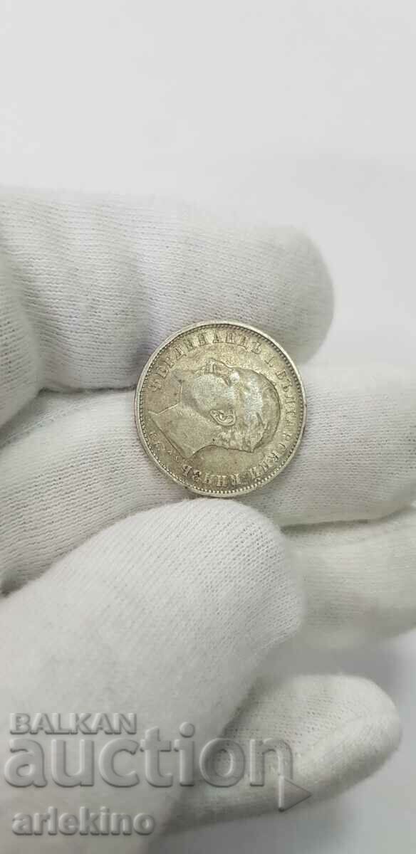 Princely silver coin 1 lev 1894 with price 55.00 BGN | € 28.12 Princely silver coin 1 lev 1894 with price 55.00 BGN | € 28.12